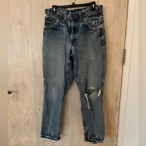 distressed jeans with side pockets W32 L30